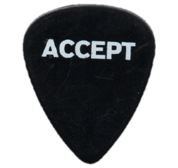 accept Guitar Pick - Púa de Guitarra
